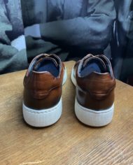 Giorgio sneakers cuir patiné cognac