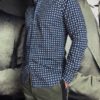 Bagutta chemise graphique carreaux revolt orleans