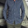 Bagutta chemise graphique carreaux revolt orleans