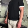 Paolo Pecora t-shirt différentes mailles ecru noir revolt orleans