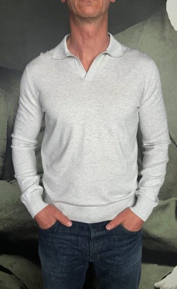 Revolt polo manches longues jersey perle revolt orleans