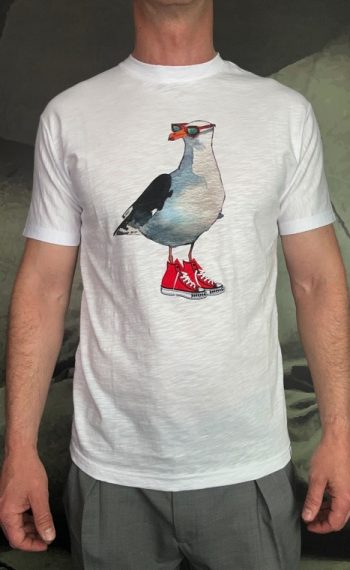 Over/d t-shirt mouette blanc revolt orleans