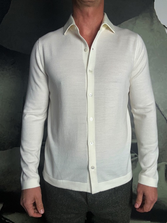 Revolt chemise en jersey laine écru revolt orleans