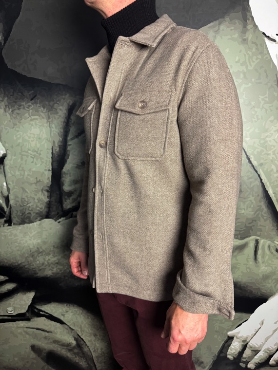 Over/D surchemise natté beige revolt orleans