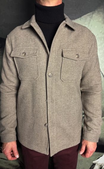 Over/D surchemise natté beige revolt orleans