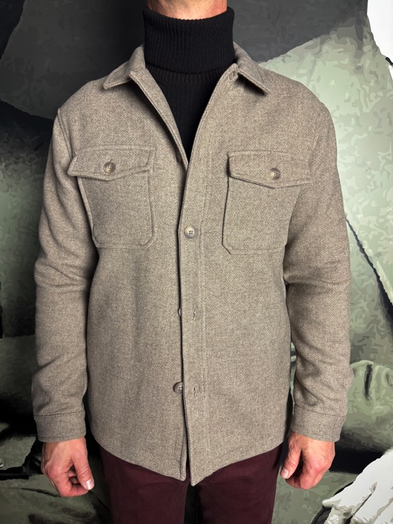 Over/D surchemise natté beige revolt orleans