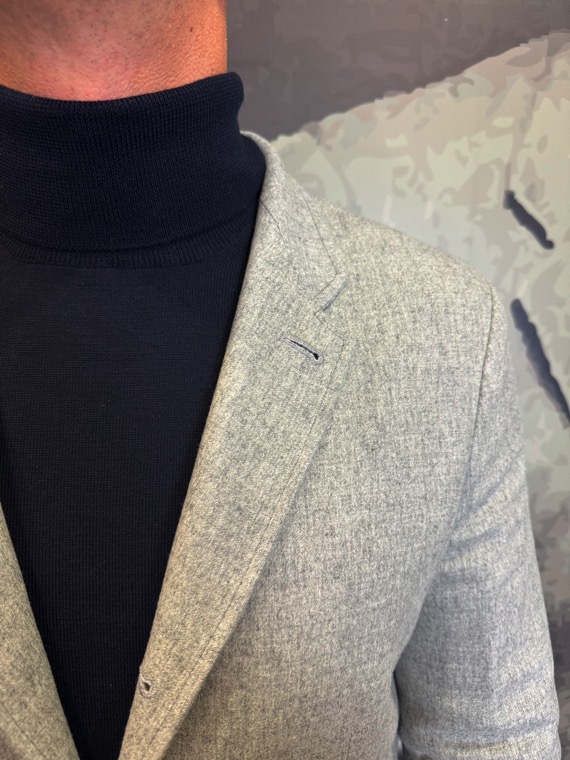 REVOLT - Veste Flanelle Grise – Image 5