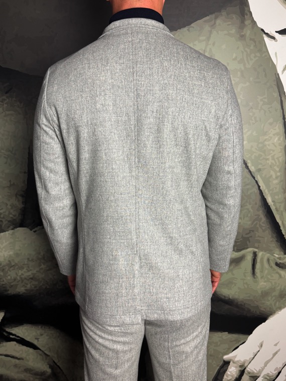 REVOLT - Veste Flanelle Grise – Image 6