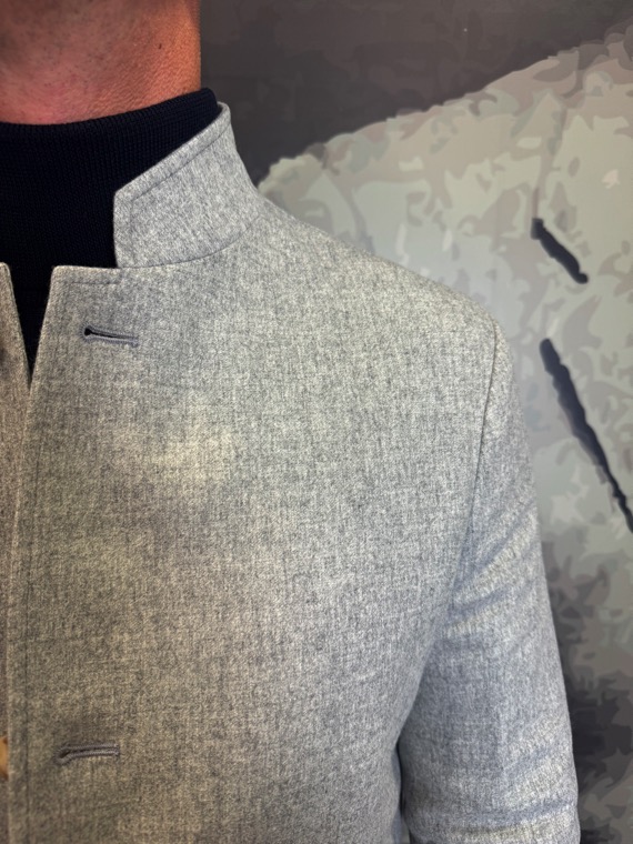 REVOLT - Veste Flanelle Grise – Image 7