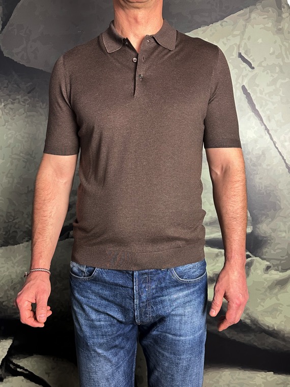 Revolt polo soie marron revolt orleans