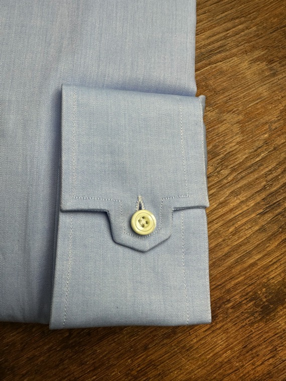 A. GHERARDI - Chemise Ciel Col Tulipe – Image 2