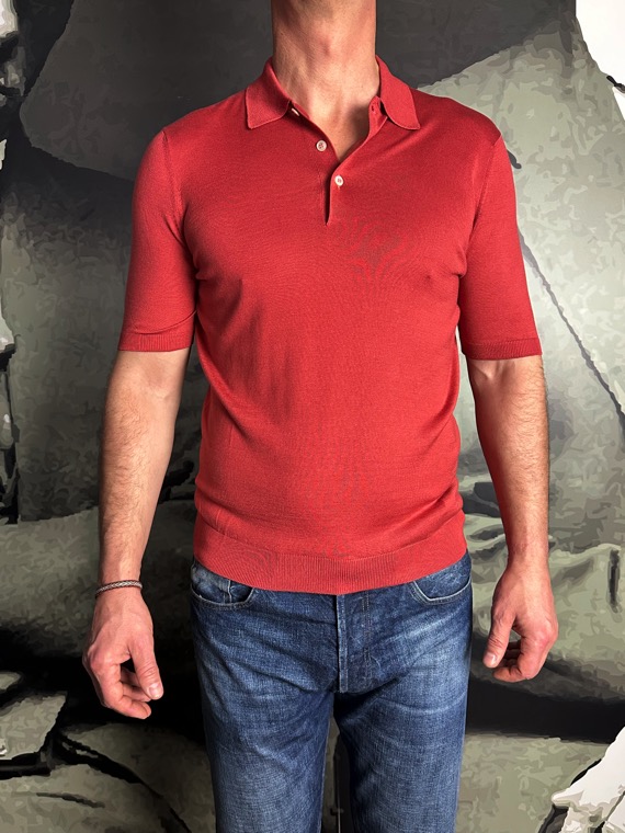 Revolt polo soie brique revolt orleans