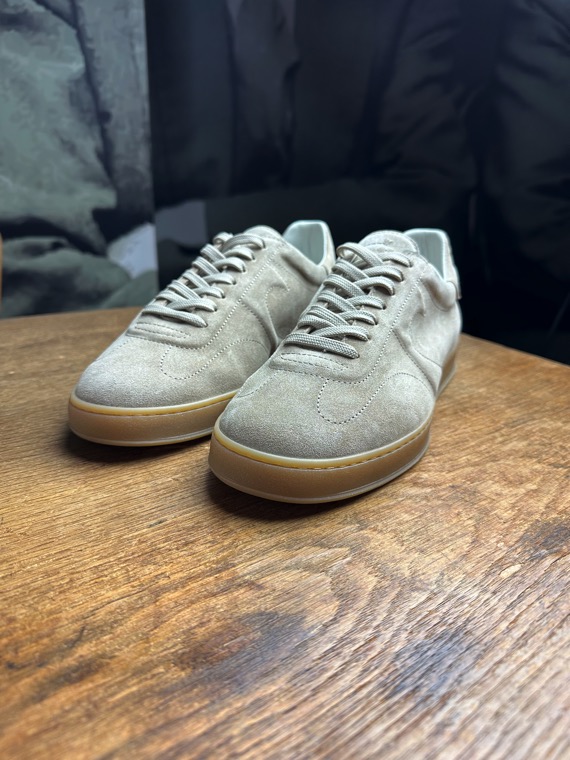 Tagliatore sneakers veau velours beige sable revolt orleans