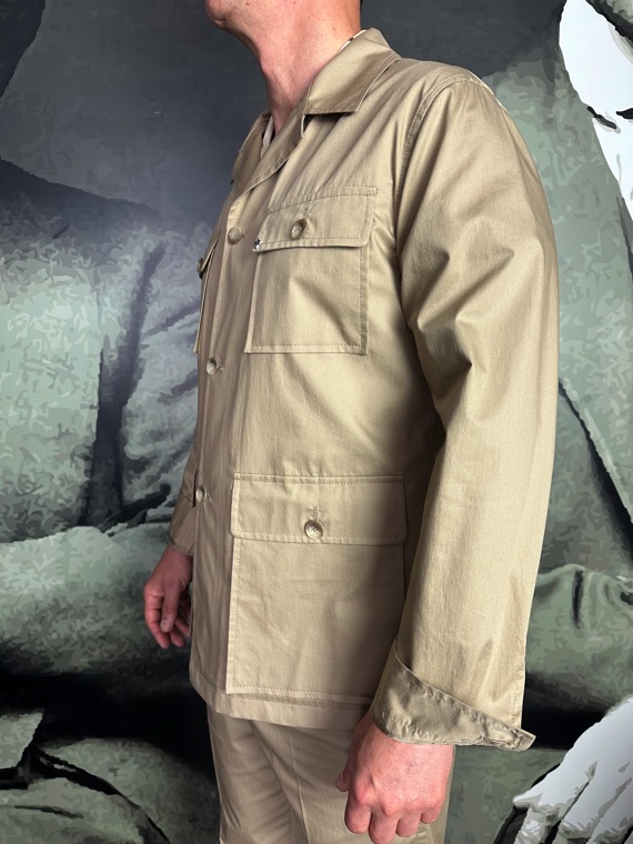 TAGLIATORE - Veste Saharienne Coton Mercerisé Beige – Image 2