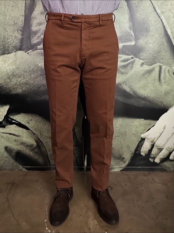 briglia pantalon gabardine de coton marron revolt orleans
